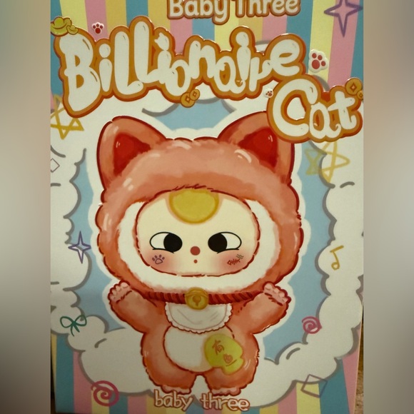 Baby Three Billionaire Cat Plush - Picture 1 of 6